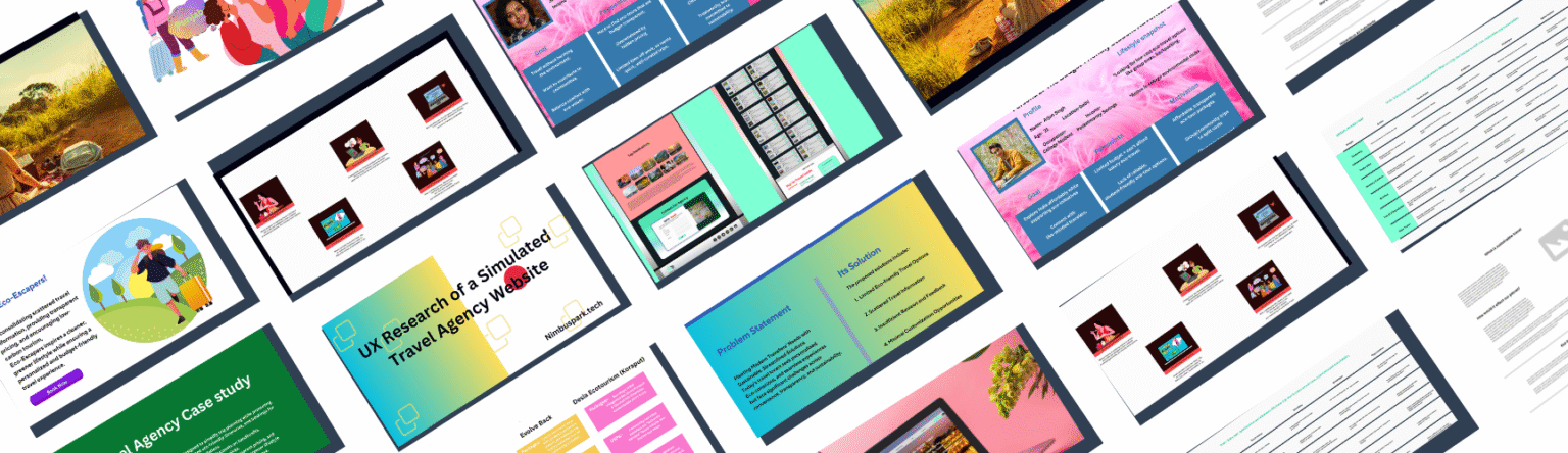 UX Case study mockup for Eco Escaper website