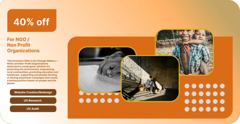 40% discount for NGO/ Non Profit Organizations