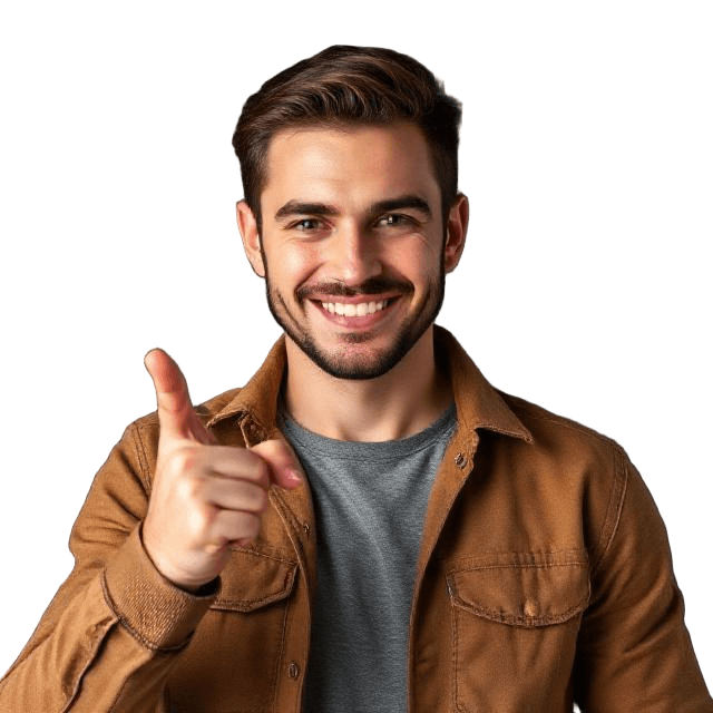 A man telling about what our clients say about us